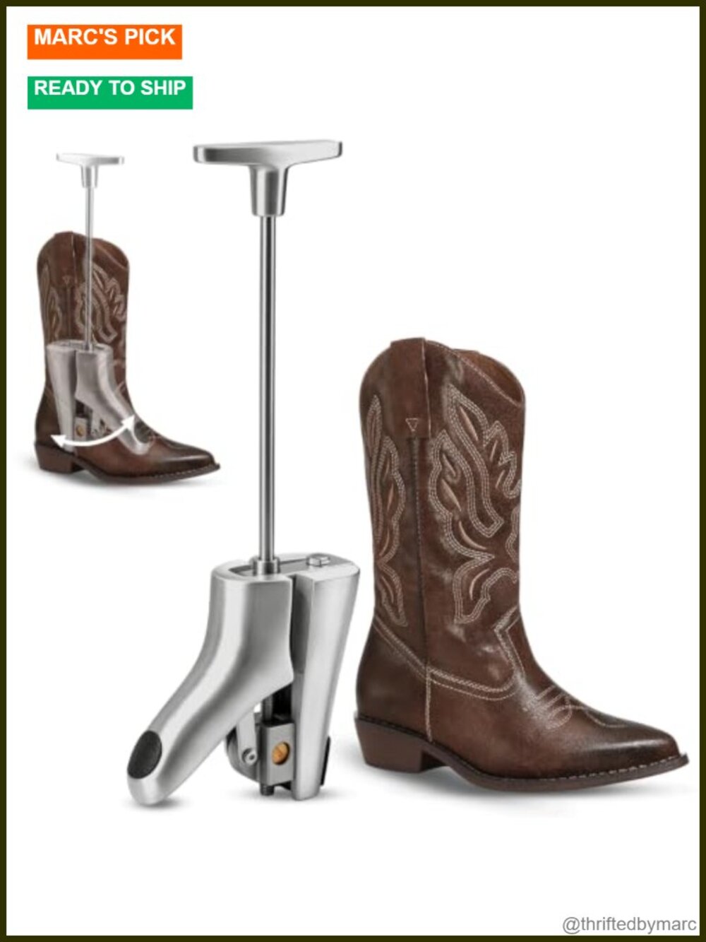 Cast Aluminum Boot Stretcher Instep Vamp for Boots Men Women Adjustable